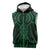 Kakariki Maori Ta Moko Poutama Art Sleeveless Zip Hoodie - Polynesian Pride