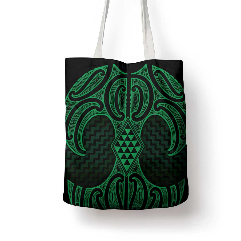 Kakariki Maori Ta Moko Poutama Art Tote Bag - Polynesian Pride