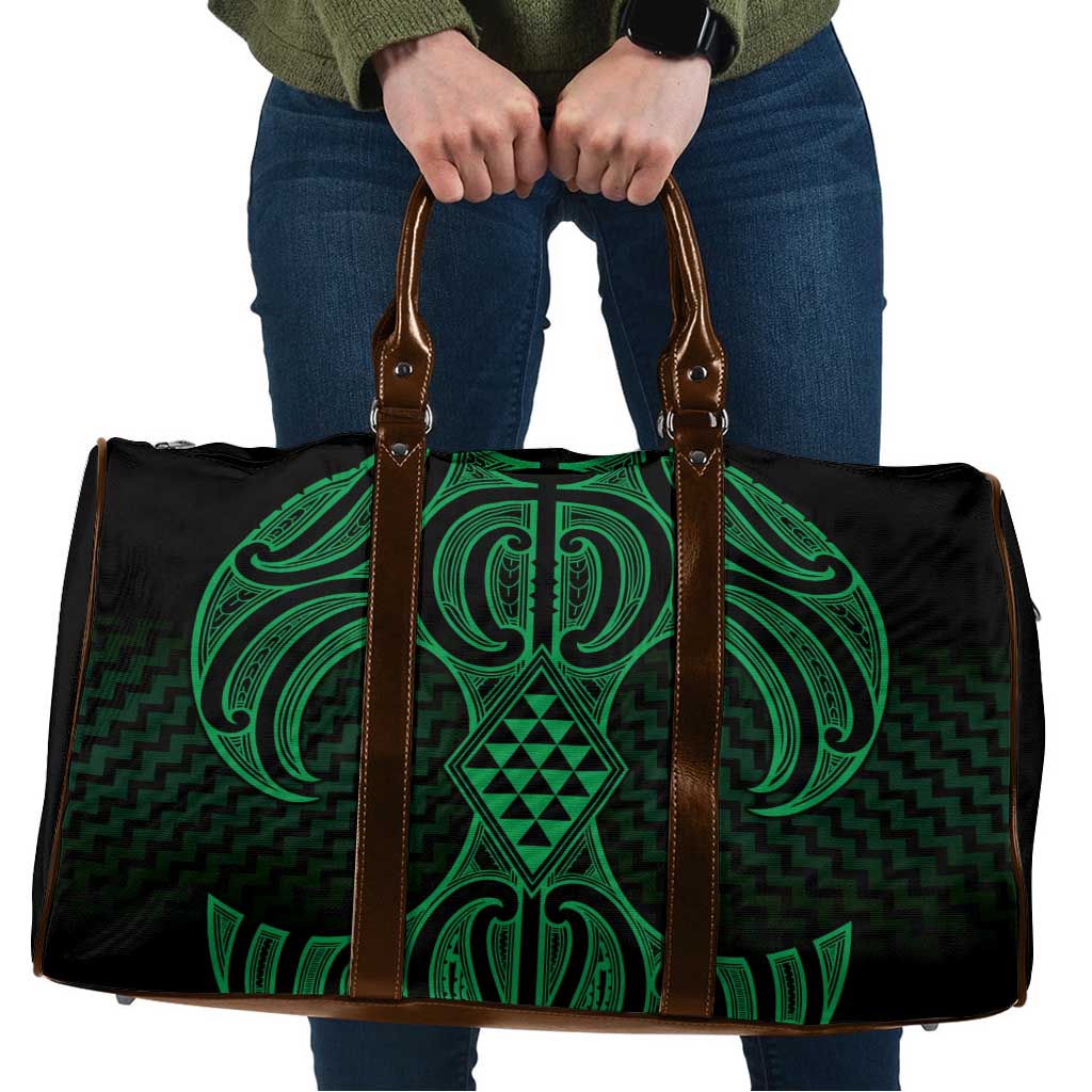 Kakariki Maori Ta Moko Poutama Art Travel Bag - Polynesian Pride