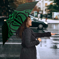 Kakariki Maori Ta Moko Poutama Art Umbrella - Polynesian Pride