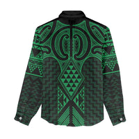 Kakariki Maori Ta Moko Poutama Art Women Casual Shirt LT9 - Polynesian Pride