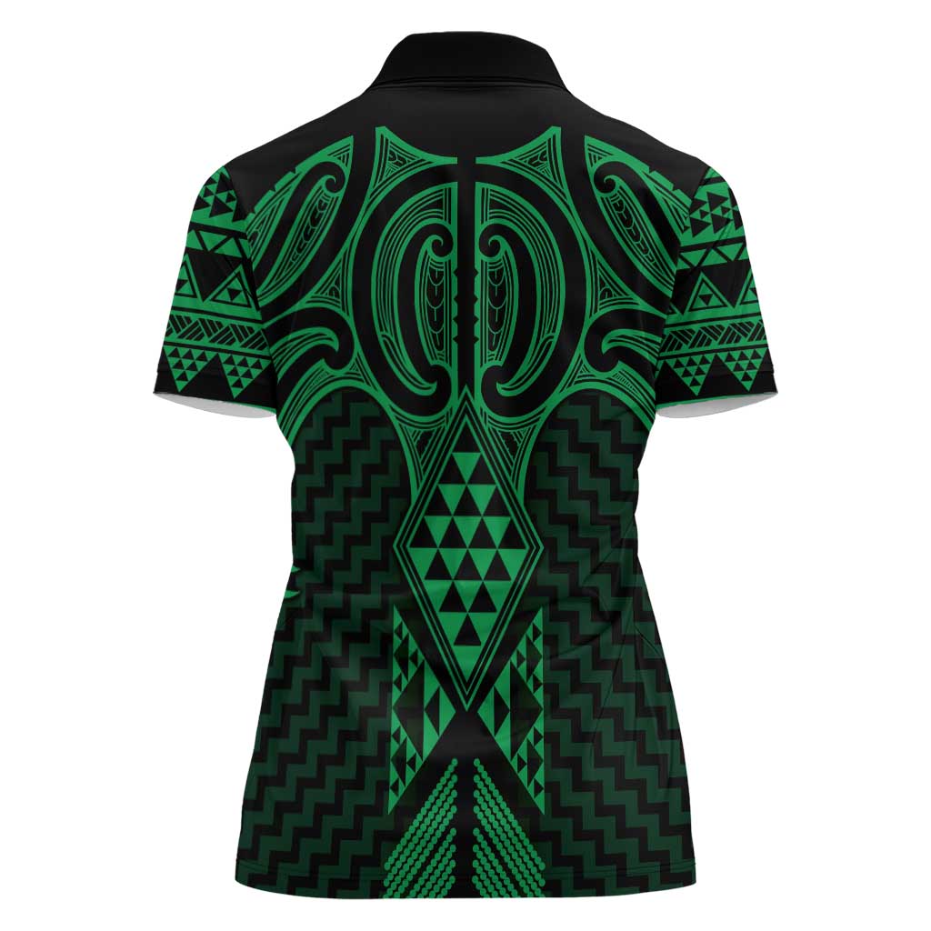 Kakariki Maori Ta Moko Poutama Art Women Polo Shirt
