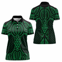 Kakariki Maori Ta Moko Poutama Art Women Polo Shirt