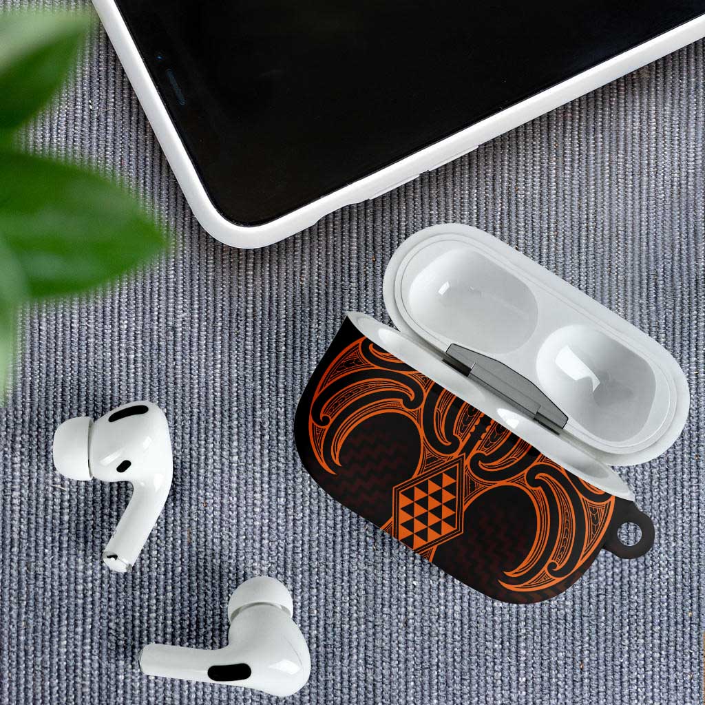 Karaka Maori Ta Moko Poutama Art AirPods Case - Polynesian Pride
