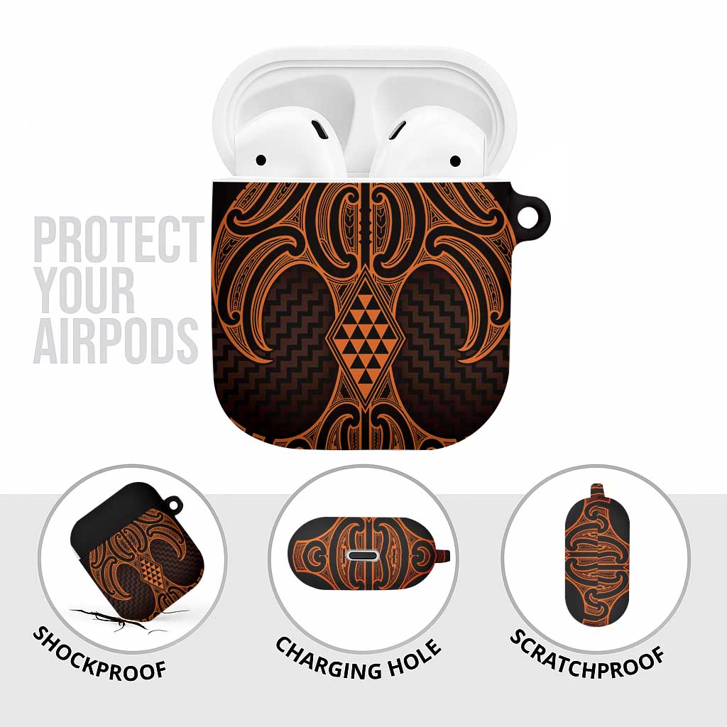 Karaka Maori Ta Moko Poutama Art AirPods Case - Polynesian Pride