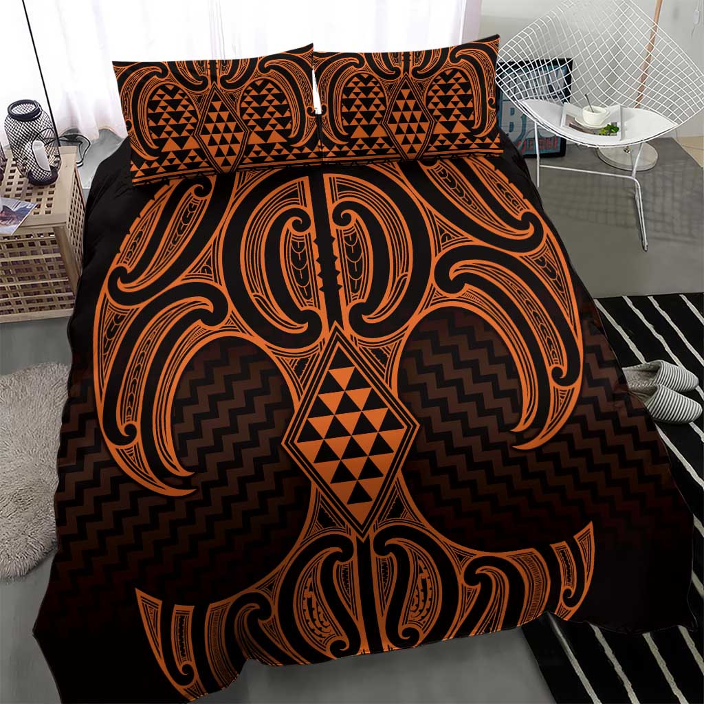 Karaka Maori Ta Moko Poutama Art Bedding Set