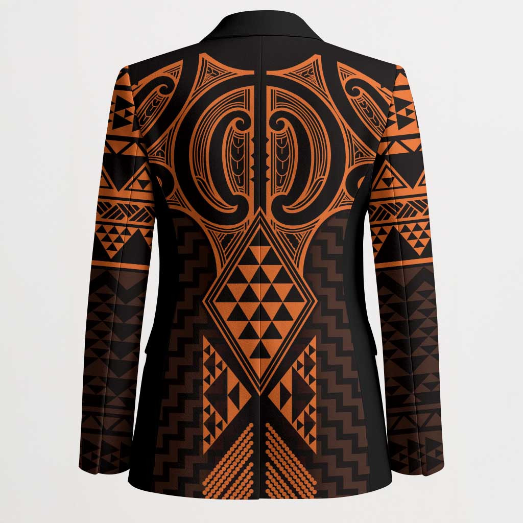 Karaka Maori Ta Moko Poutama Art Blazer - Polynesian Pride