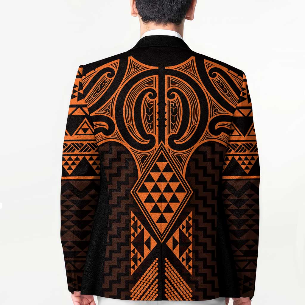 Karaka Maori Ta Moko Poutama Art Blazer - Polynesian Pride