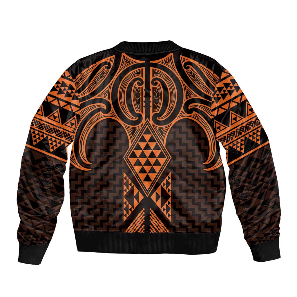 Karaka Maori Ta Moko Poutama Art Bomber Jacket LT9 - Polynesian Pride
