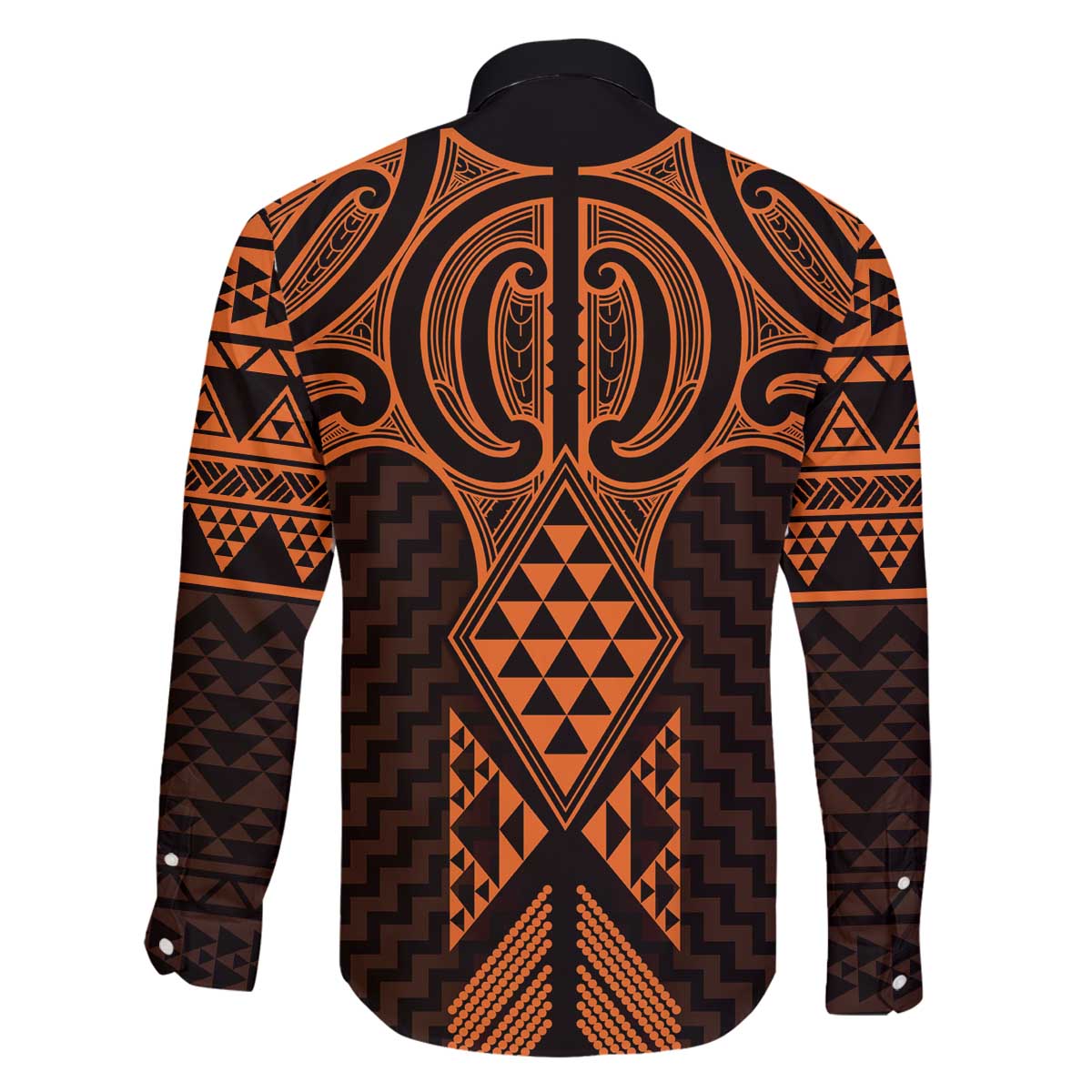 Karaka Maori Ta Moko Poutama Art Family Matching Off The Shoulder Long Sleeve Dress and Hawaiian Shirt