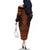 Karaka Maori Ta Moko Poutama Art Family Matching Off The Shoulder Long Sleeve Dress and Hawaiian Shirt