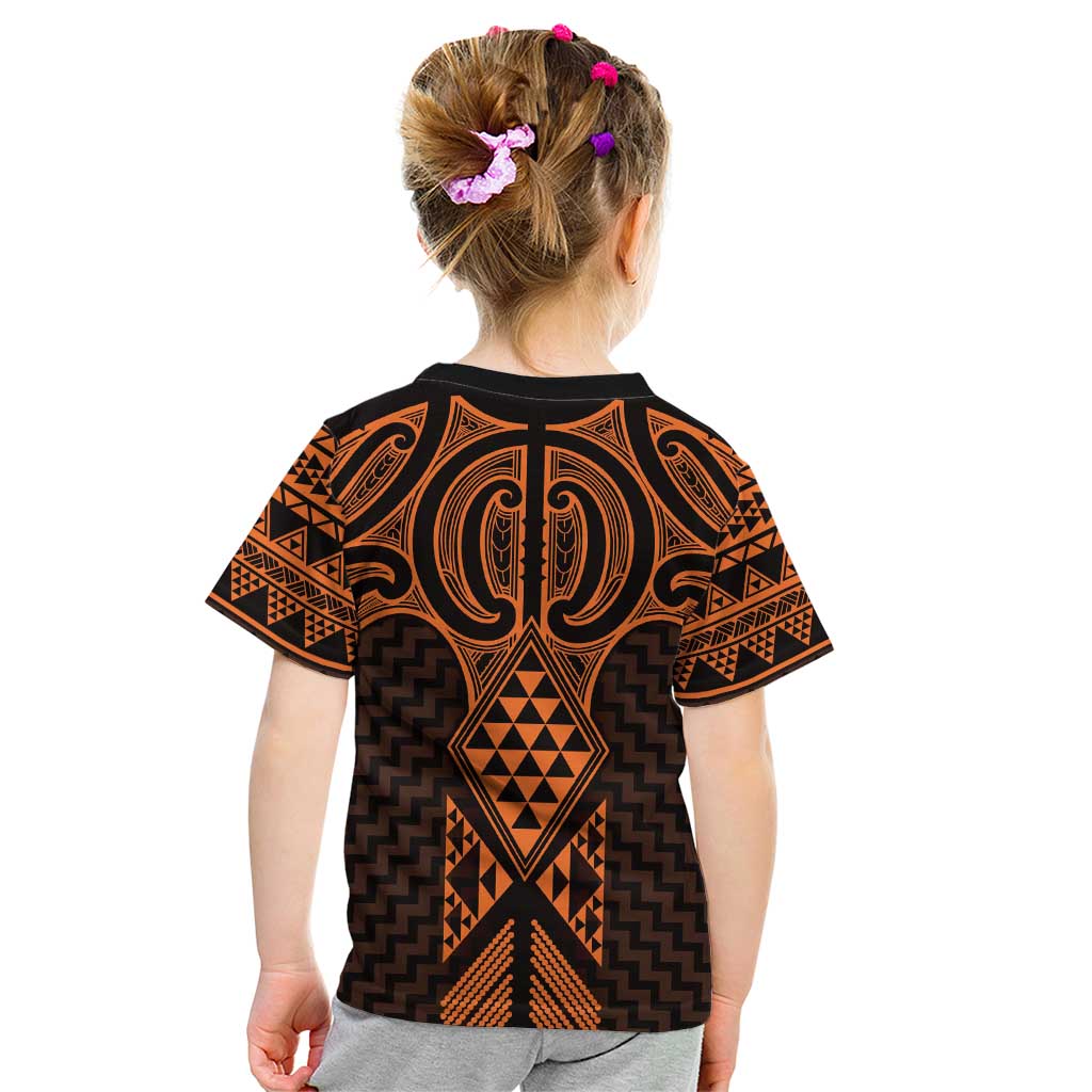 Karaka Maori Ta Moko Poutama Art Kid T Shirt
