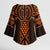 Karaka Maori Ta Moko Poutama Art Kimono Sleeve Blouse - Polynesian Pride