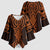 Karaka Maori Ta Moko Poutama Art Kimono Sleeve Blouse - Polynesian Pride