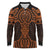 Karaka Maori Ta Moko Poutama Art Long Sleeve Polo Shirt