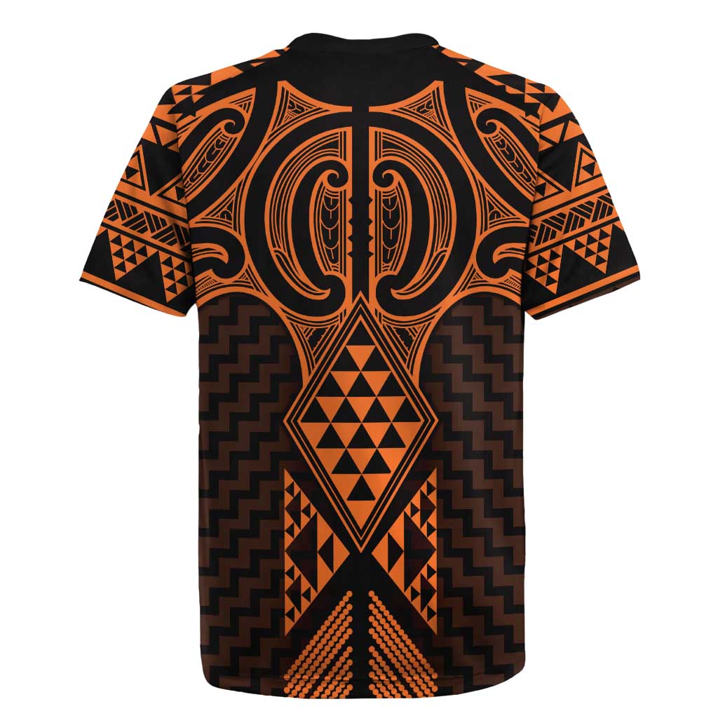 Karaka Maori Ta Moko Poutama Art Rugby Jersey