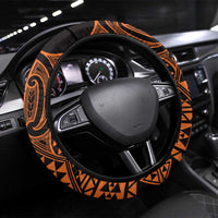 Karaka Maori Ta Moko Poutama Art Steering Wheel Cover