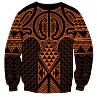 Karaka Maori Ta Moko Poutama Art Sweatshirt LT9 - Polynesian Pride