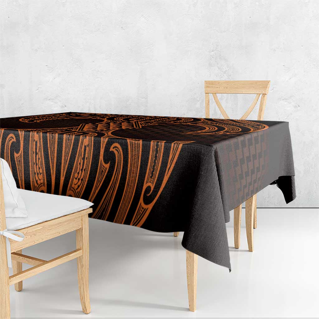 Karaka Maori Ta Moko Poutama Art Tablecloth