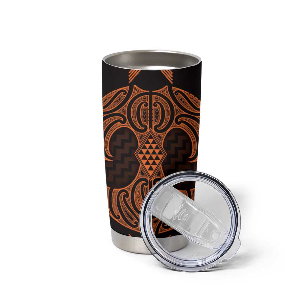 Karaka Maori Ta Moko Poutama Art Tumbler Cup