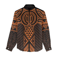 Karaka Maori Ta Moko Poutama Art Women Casual Shirt LT9 - Polynesian Pride