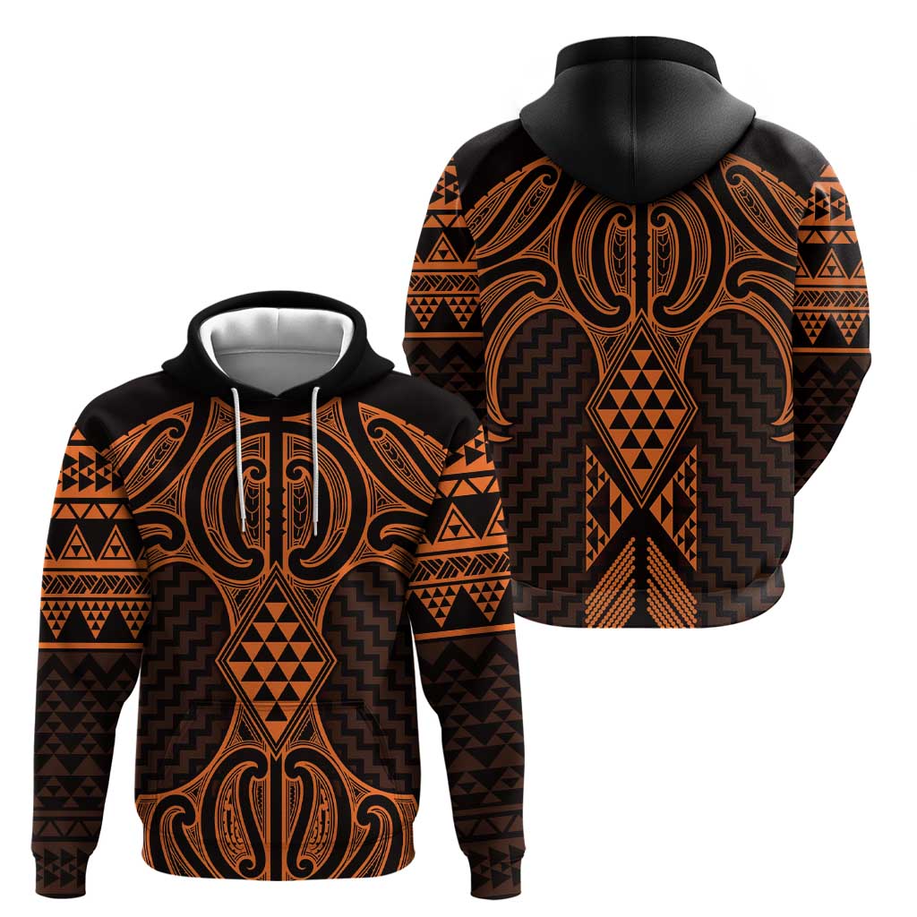 Karaka Maori Ta Moko Poutama Art Zip Hoodie LT9 - Polynesian Pride