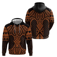 Karaka Maori Ta Moko Poutama Art Zip Hoodie LT9 - Polynesian Pride