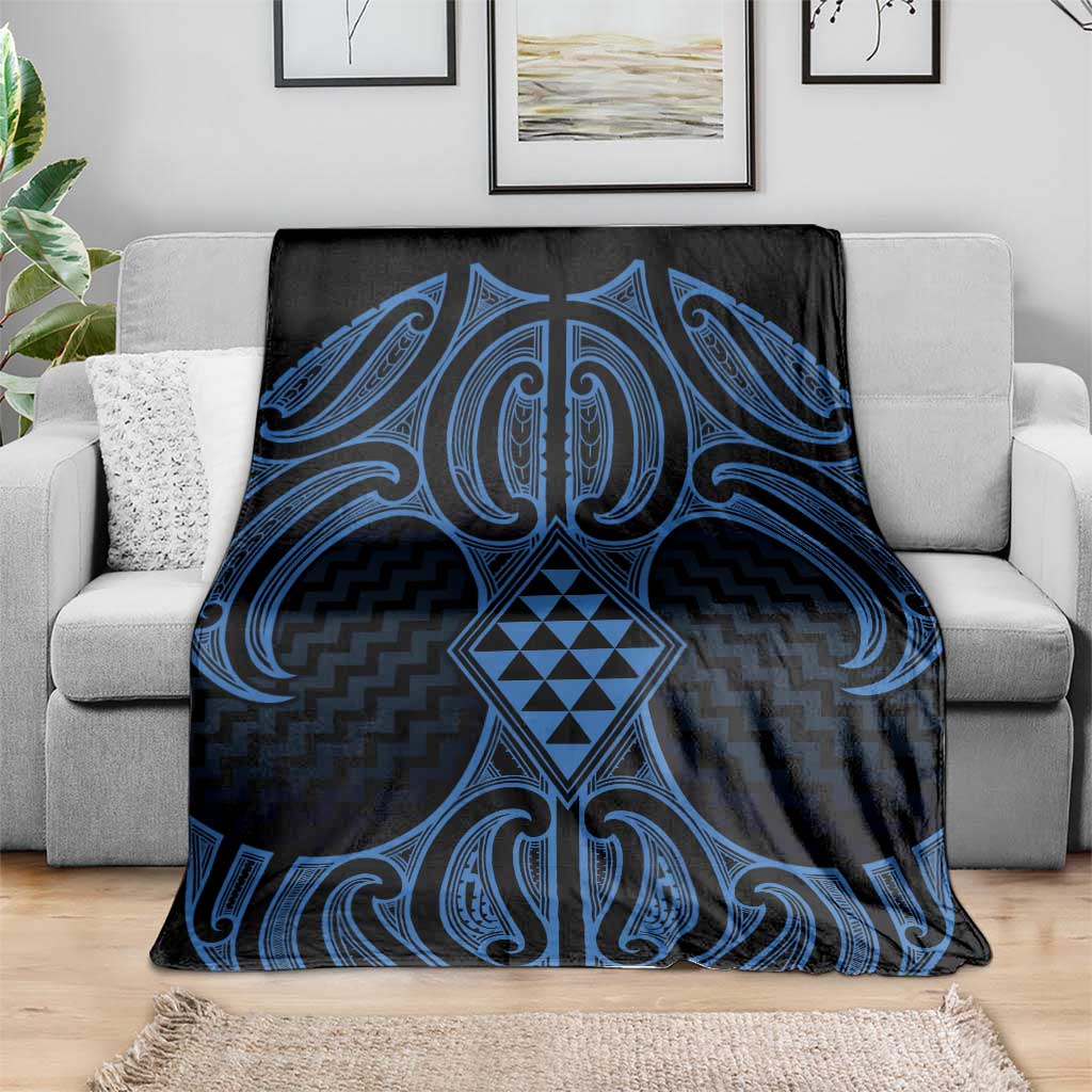 Kikorangi Maori Ta Moko Poutama Art Blanket