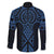 Kikorangi Maori Ta Moko Poutama Art Family Matching Off The Shoulder Long Sleeve Dress and Hawaiian Shirt