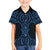 Kikorangi Maori Ta Moko Poutama Art Family Matching Off The Shoulder Long Sleeve Dress and Hawaiian Shirt