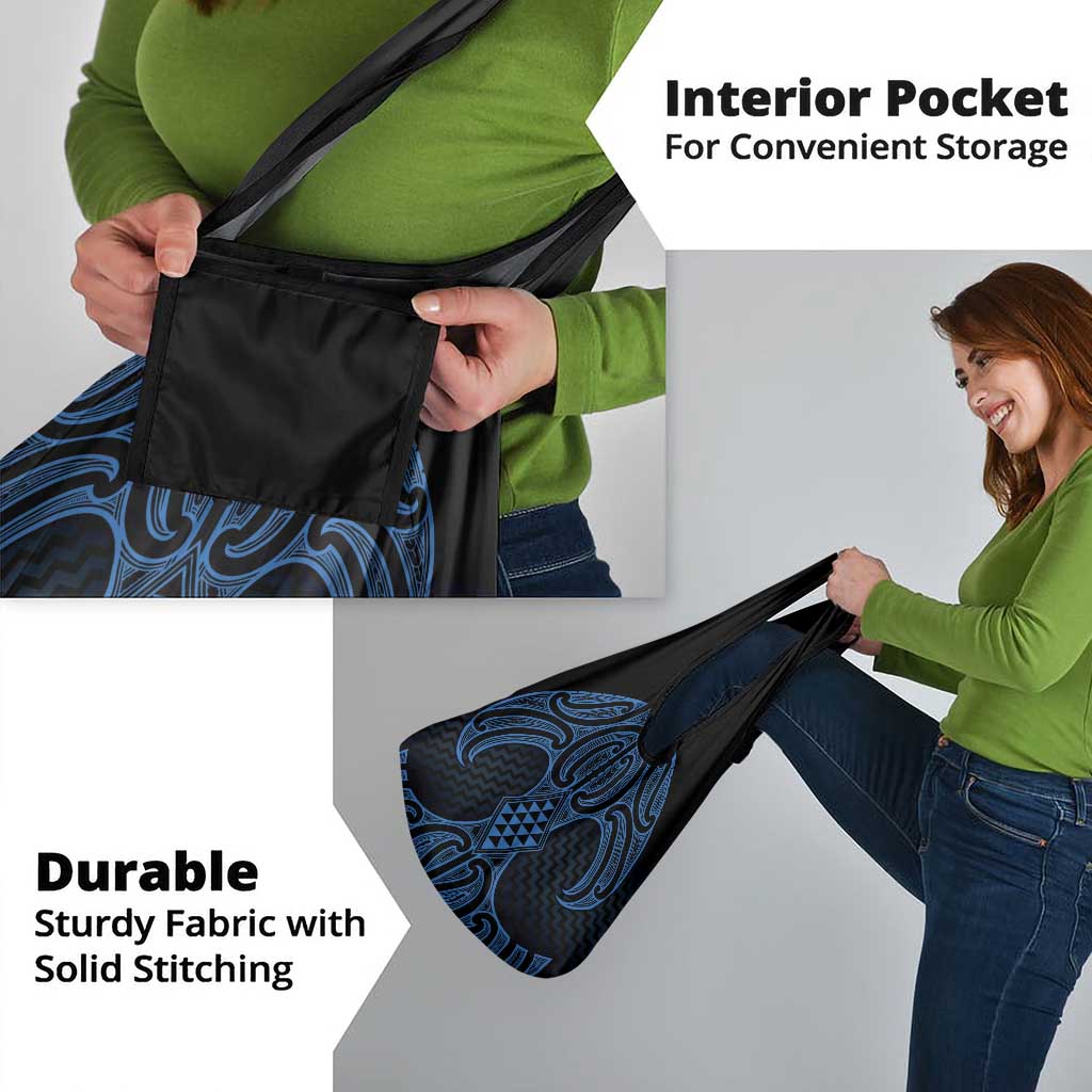 Kikorangi Maori Ta Moko Poutama Art Grocery Bag