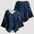 Kikorangi Maori Ta Moko Poutama Art Kimono Sleeve Blouse - Polynesian Pride