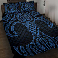 Kikorangi Maori Ta Moko Poutama Art Quilt Bed Set