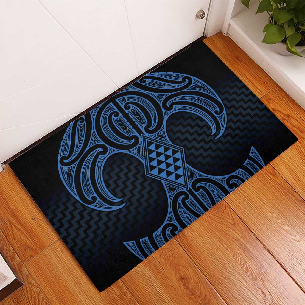 Kikorangi Maori Ta Moko Poutama Art Rubber Doormat LT9 - Polynesian Pride