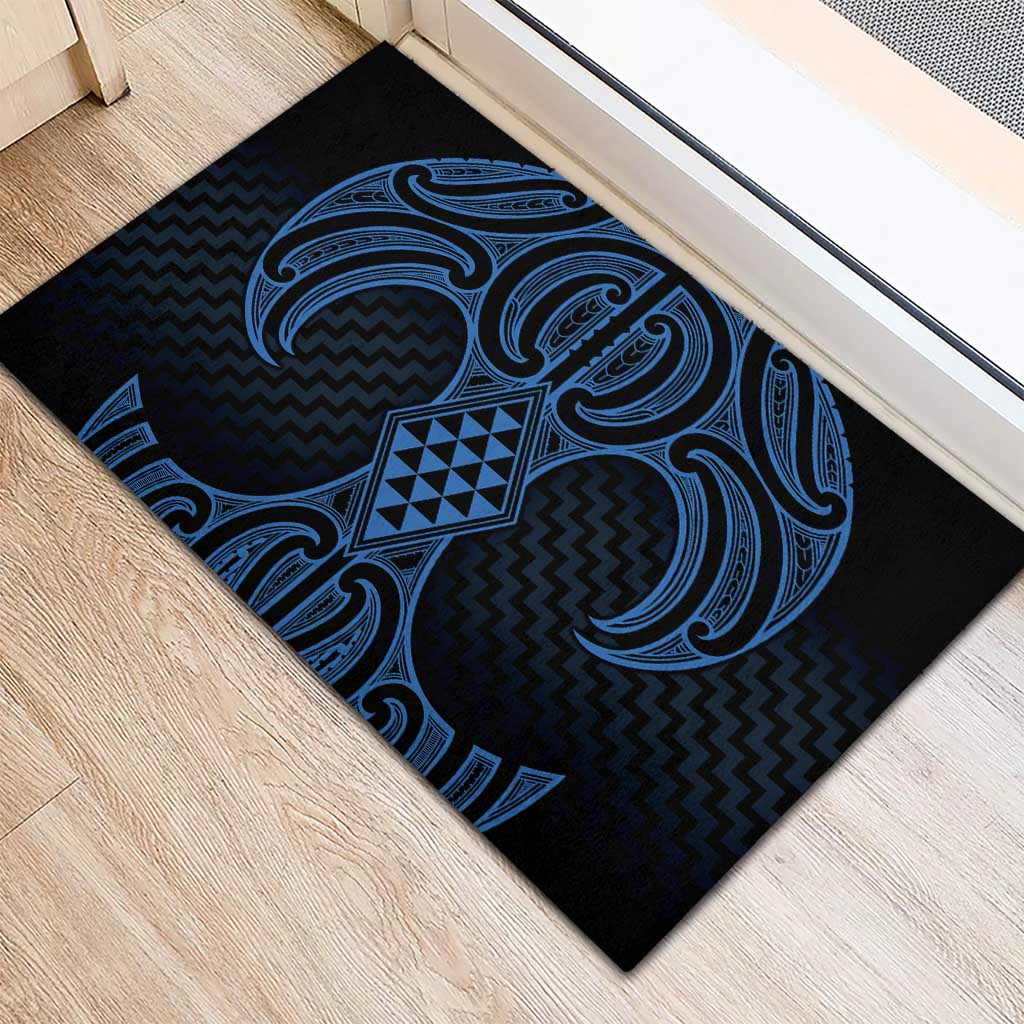 Kikorangi Maori Ta Moko Poutama Art Rubber Doormat LT9 - Polynesian Pride