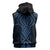 Kikorangi Maori Ta Moko Poutama Art Sleeveless Zip Hoodie - Polynesian Pride