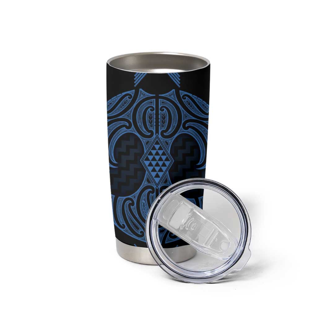 Kikorangi Maori Ta Moko Poutama Art Tumbler Cup LT9 - Polynesian Pride