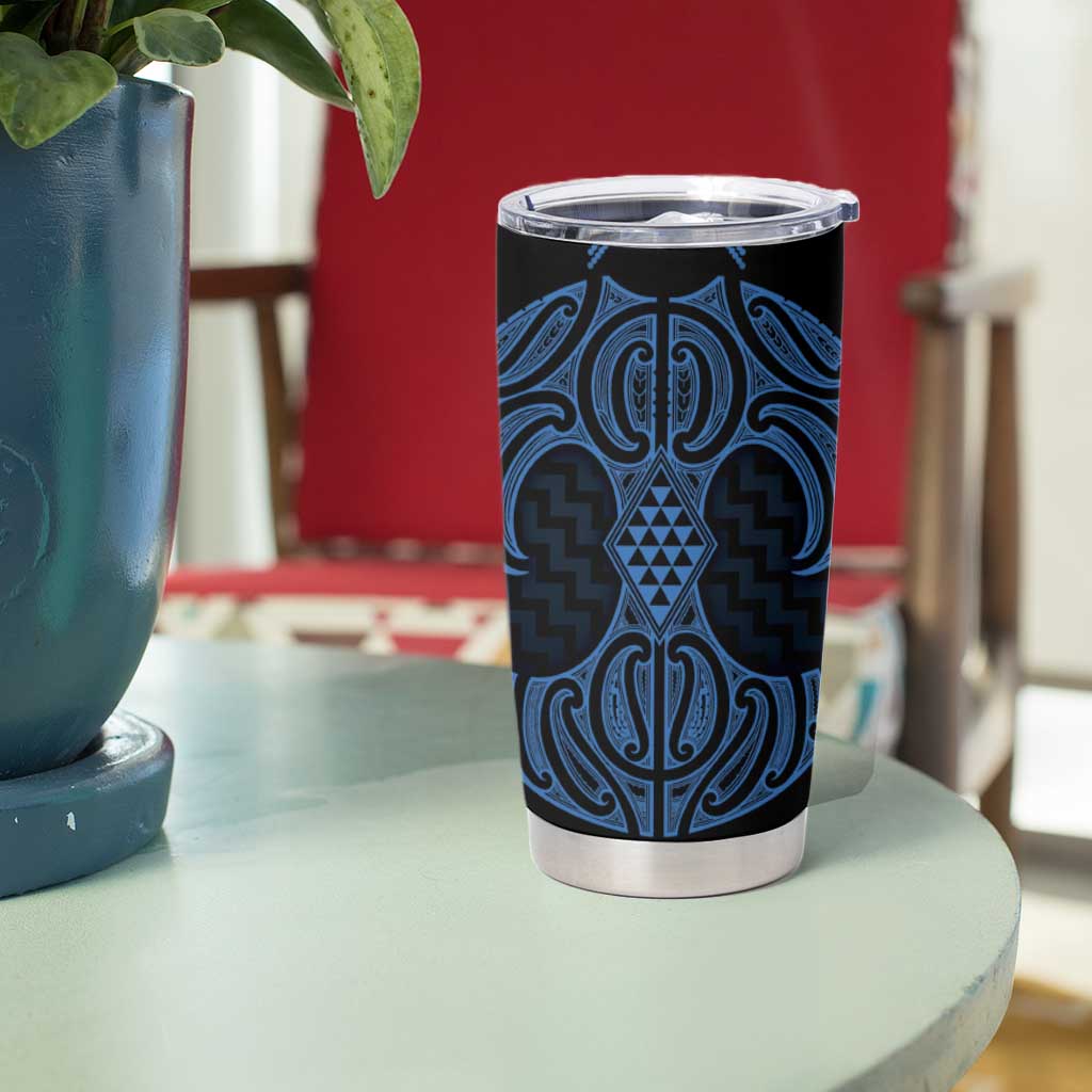 Kikorangi Maori Ta Moko Poutama Art Tumbler Cup LT9 - Polynesian Pride