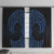 Kikorangi Maori Ta Moko Poutama Art Window Curtain