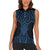 Kikorangi Maori Ta Moko Poutama Art Women Sleeveless Polo Shirt