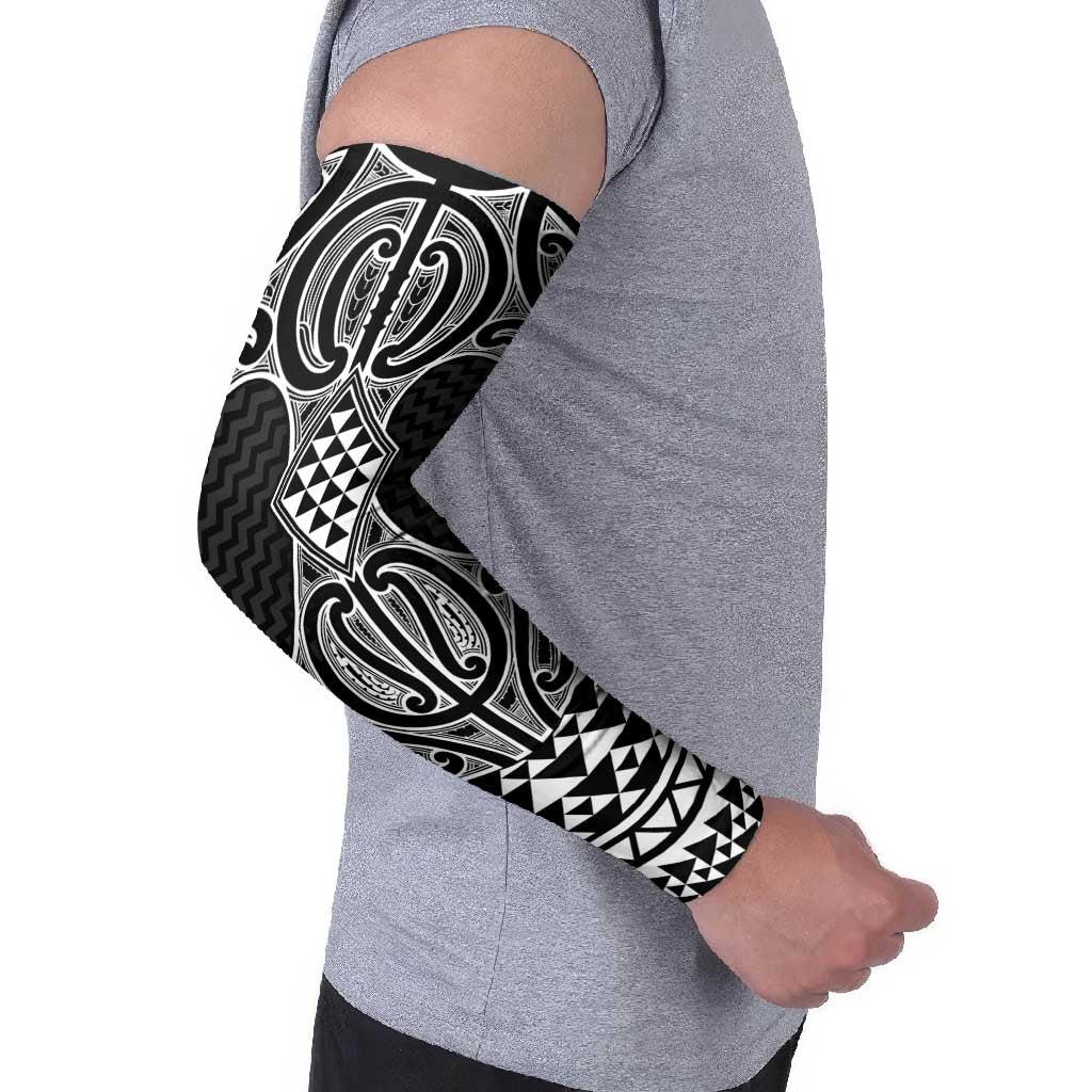 Ma Maori Ta Moko Poutama Art Arm Sleeves - Polynesian Pride