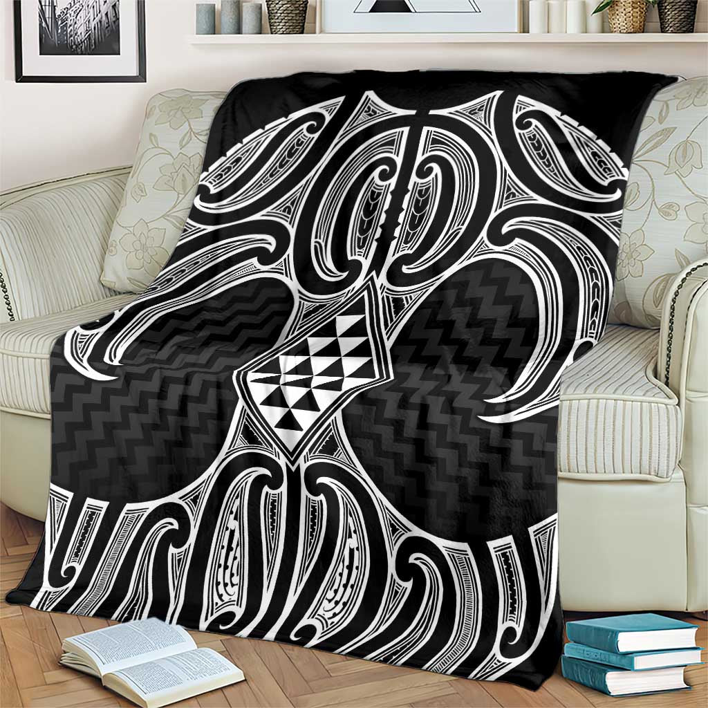Ma Maori Ta Moko Poutama Art Blanket