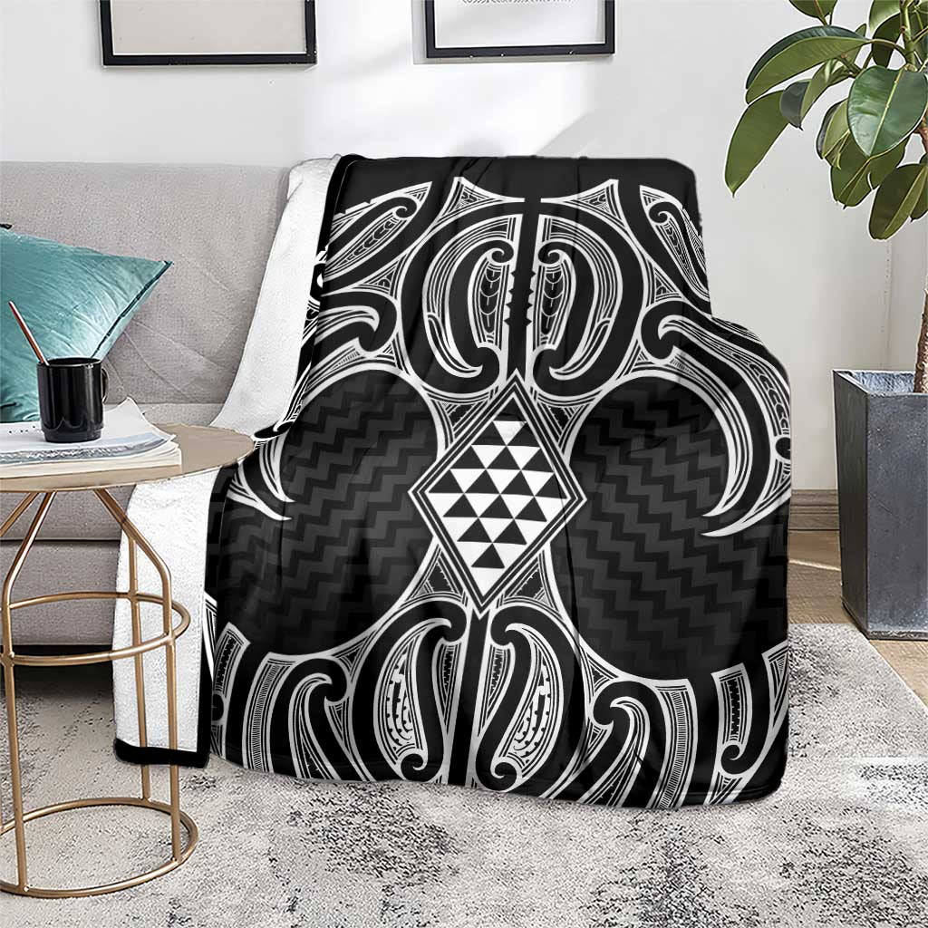Ma Maori Ta Moko Poutama Art Blanket