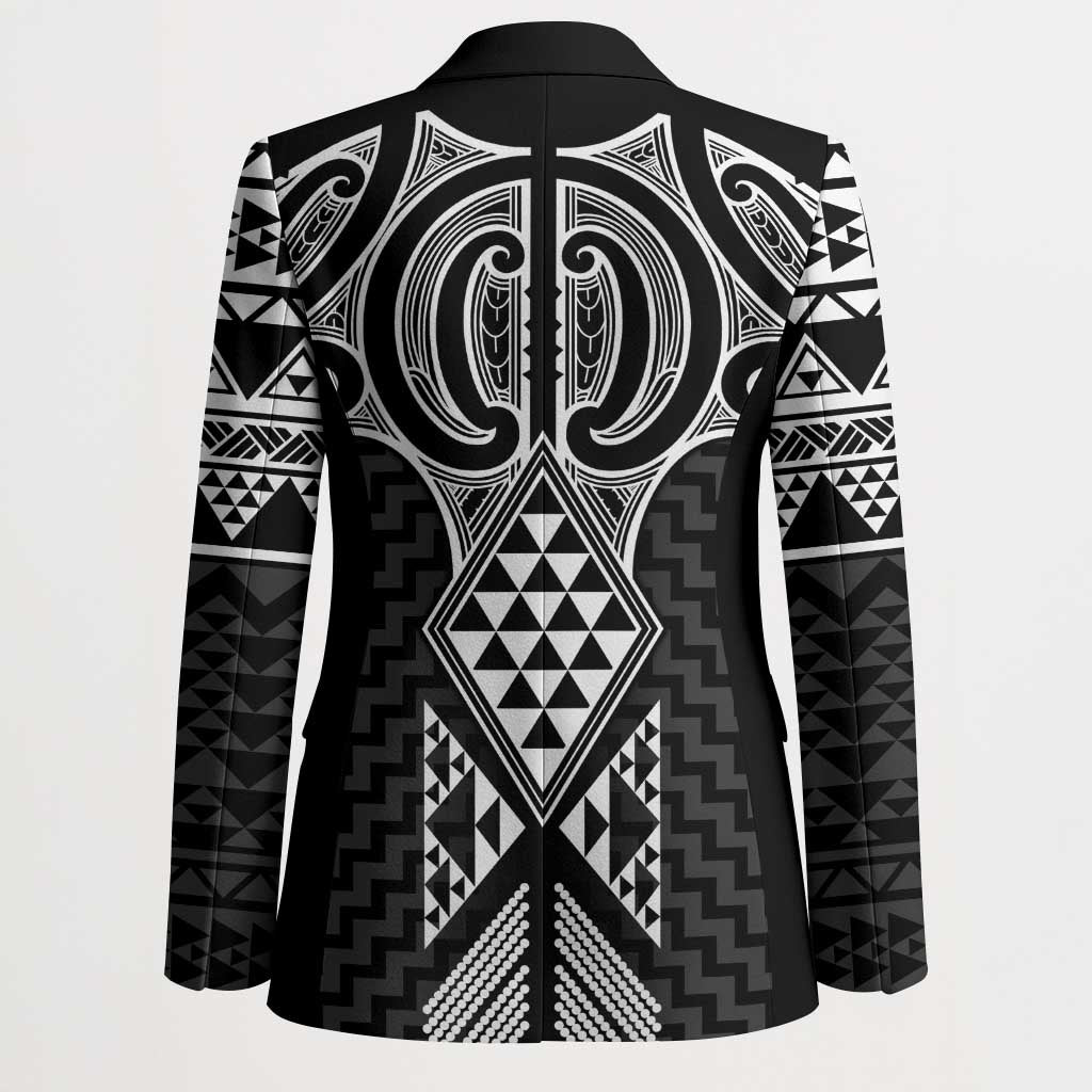 Ma Maori Ta Moko Poutama Art Blazer - Polynesian Pride