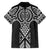 Ma Maori Ta Moko Poutama Art Family Matching Short Sleeve Bodycon Dress and Hawaiian Shirt