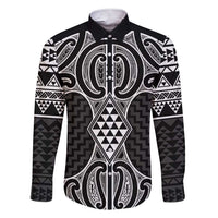 Ma Maori Ta Moko Poutama Art Family Matching Short Sleeve Bodycon Dress and Hawaiian Shirt