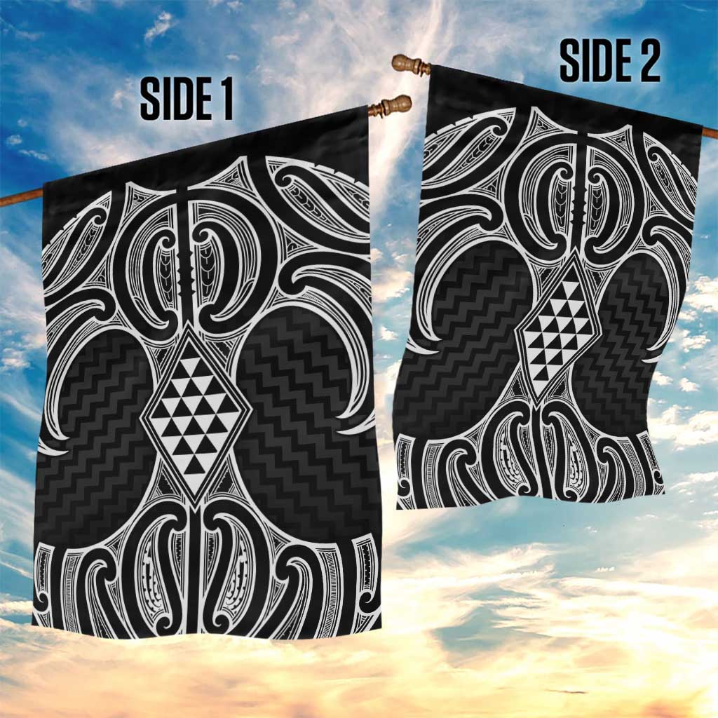 Ma Maori Ta Moko Poutama Art Garden Flag