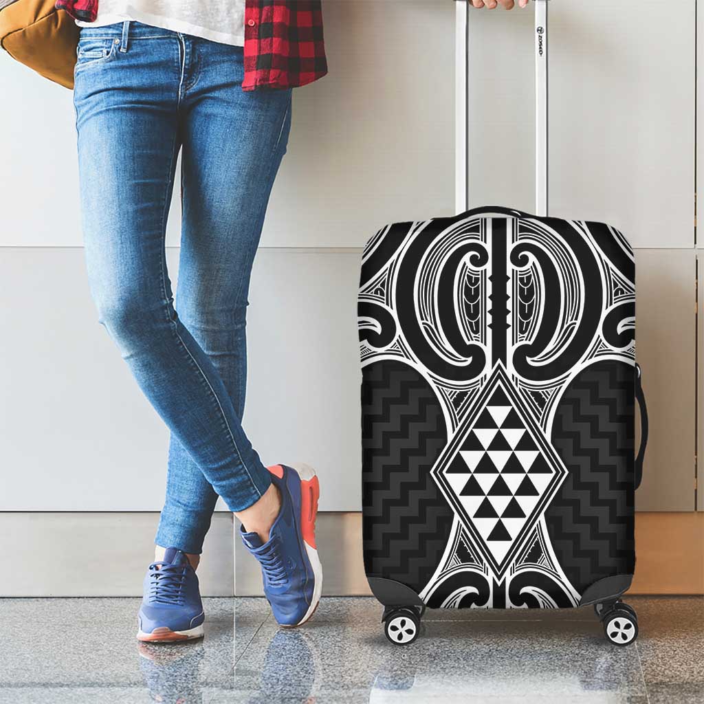 Ma Maori Ta Moko Poutama Art Luggage Cover LT9 - Polynesian Pride