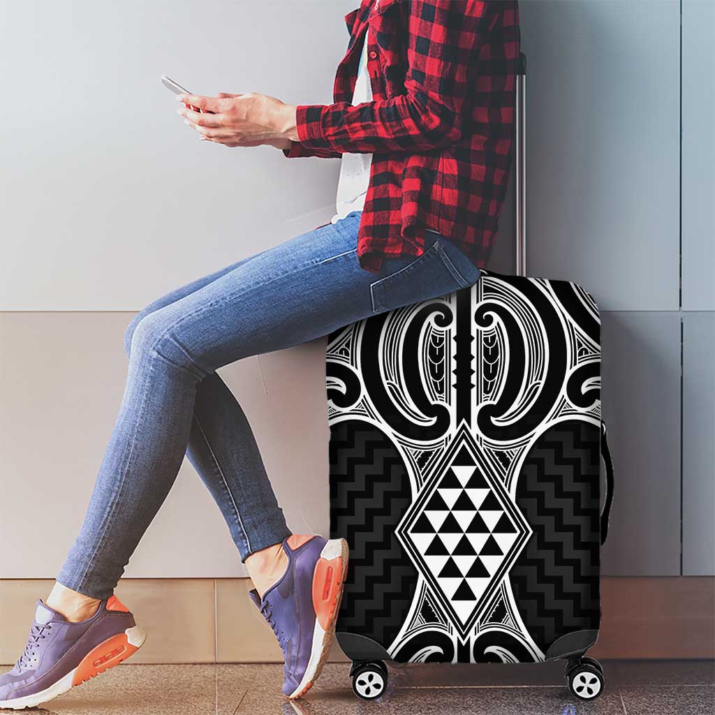 Ma Maori Ta Moko Poutama Art Luggage Cover LT9 - Polynesian Pride