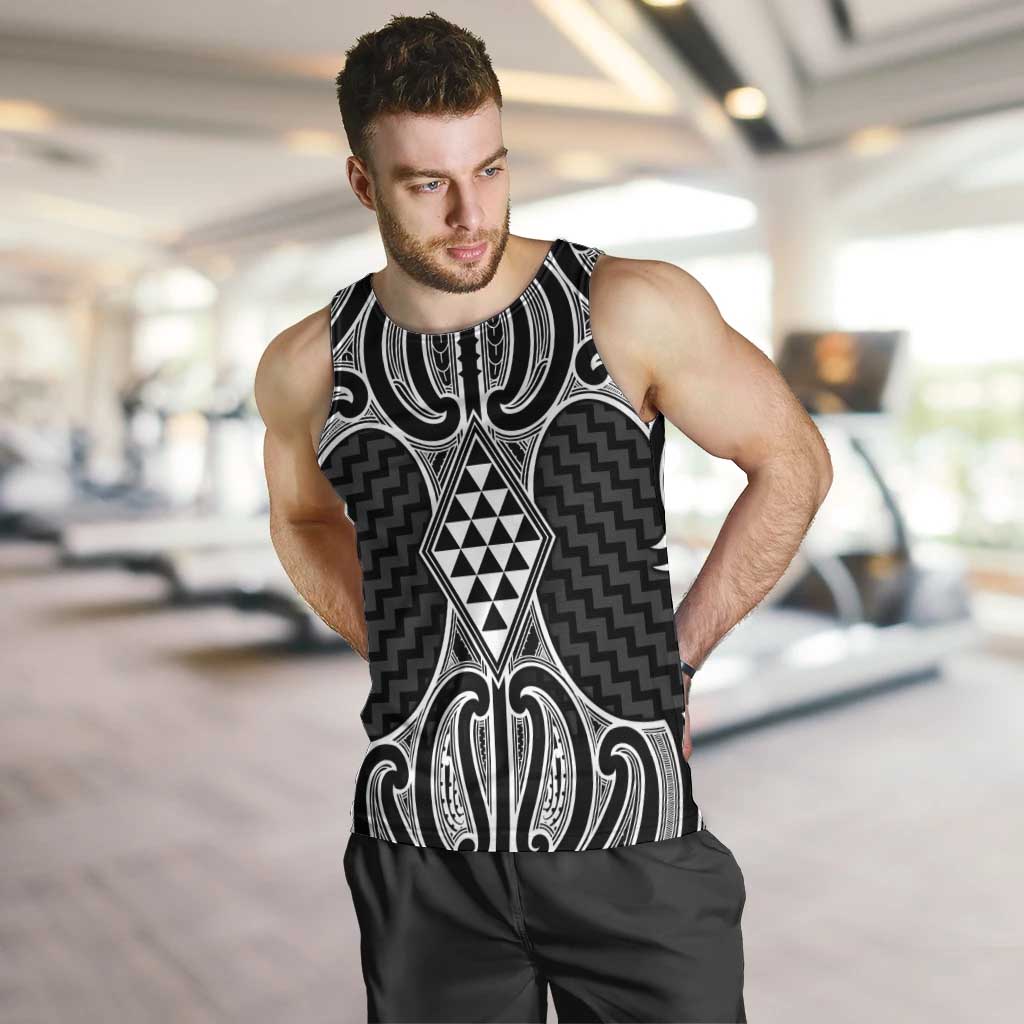 Ma Maori Ta Moko Poutama Art Men Tank Top